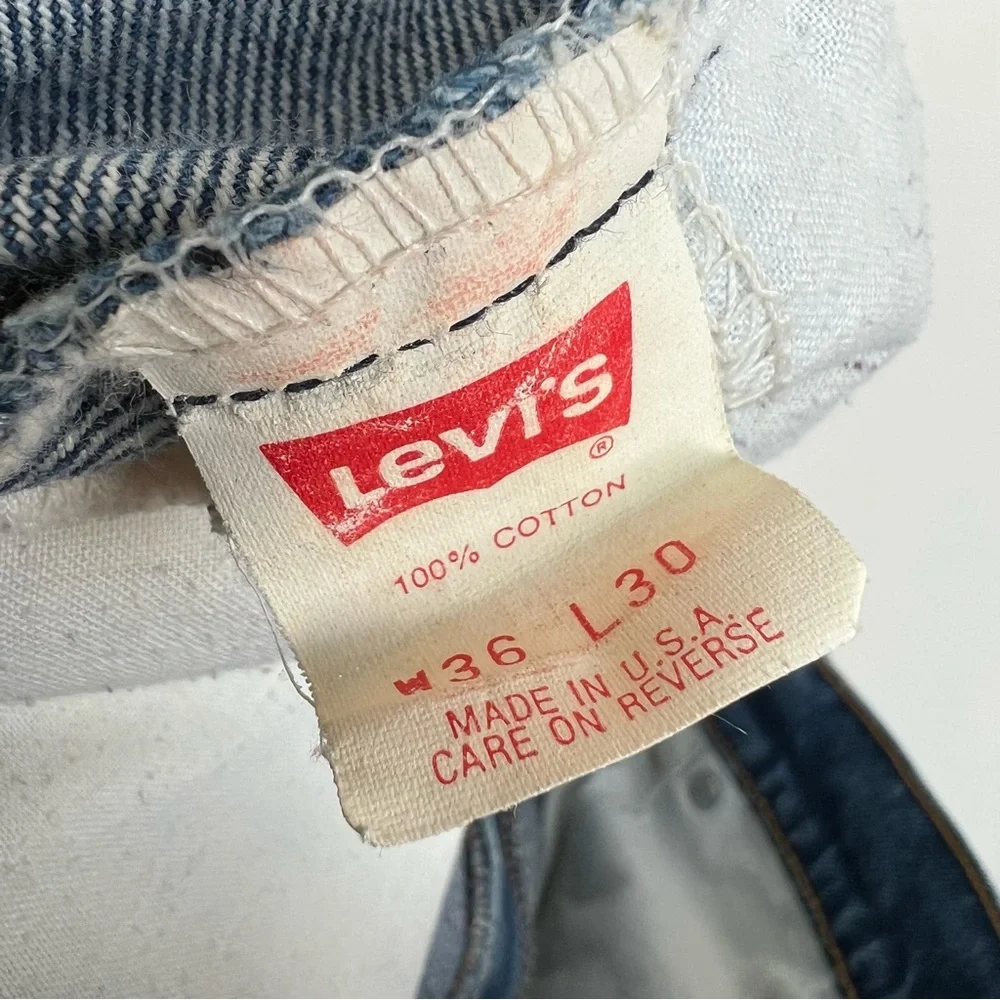 Vintage Orange Tab Levi’s 517 Straight Leg Blue Jeans